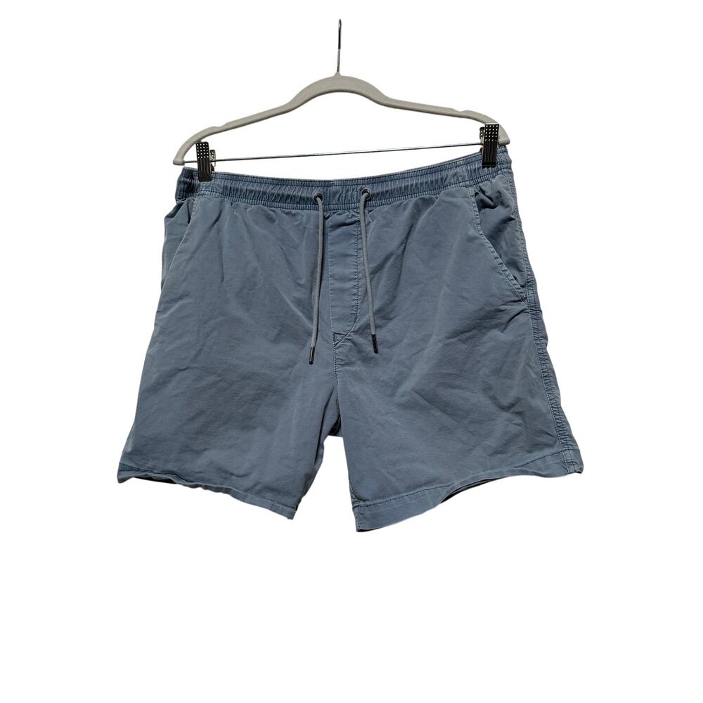 American Eagle Shorts Men's Medium Blue Pullon Chino Drawstring Pockets